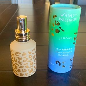 Whimsy & Wellness 2 oz refillable glass essential oil spray bottle